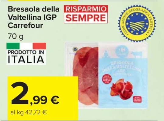 Bresaola della Valtellina IGP Carrefour