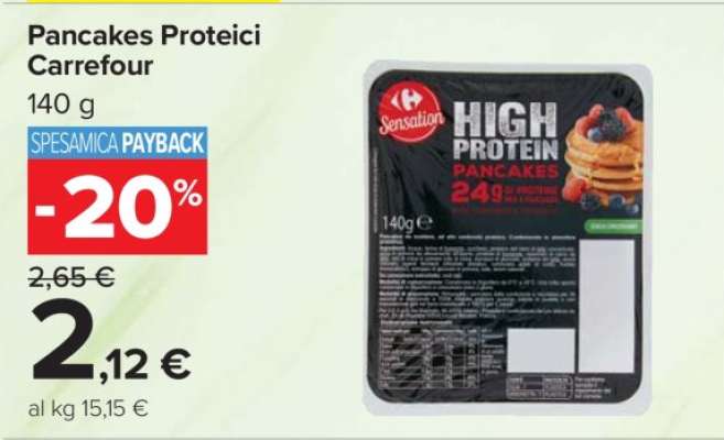Pancakes Proteici Carrefour