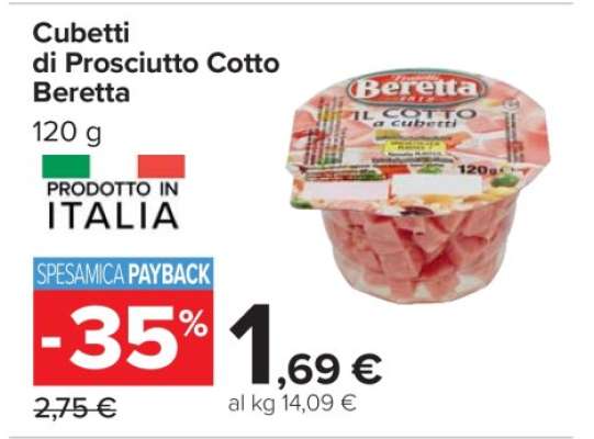 Cubetti di Prosciutto Cotto Beretta