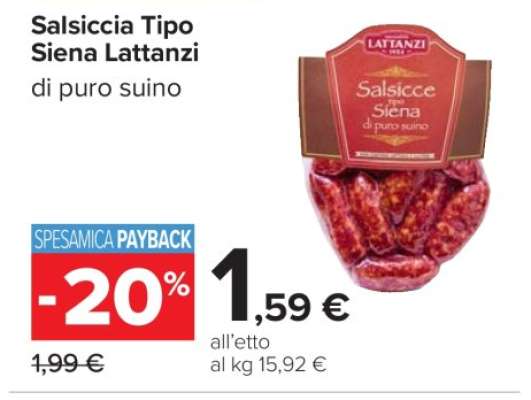 Salsiccia Tipo Siena Lattanzi