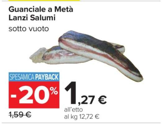 Guanciale a Metà Lanzi Salumi