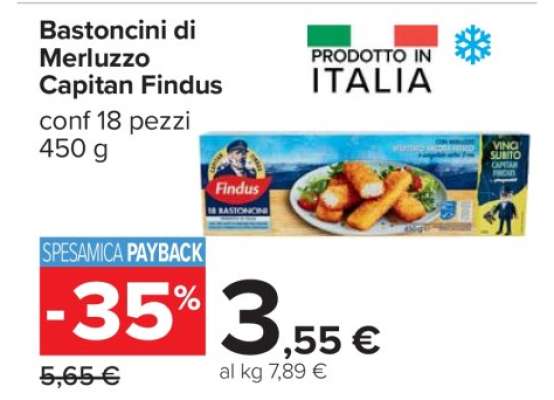 Bastoncini di Merluzzo Capitan Findus