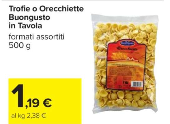 Trofie o Orecchiette Buongusto in Tavola
