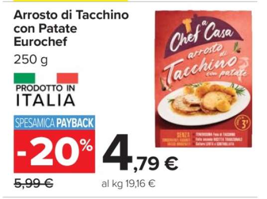 Arrosto di Tacchino con Patate Eurochef