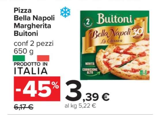 Pizza Bella Napoli Margherita Buitoni