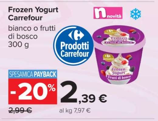 Frozen Yogurt Carrefour