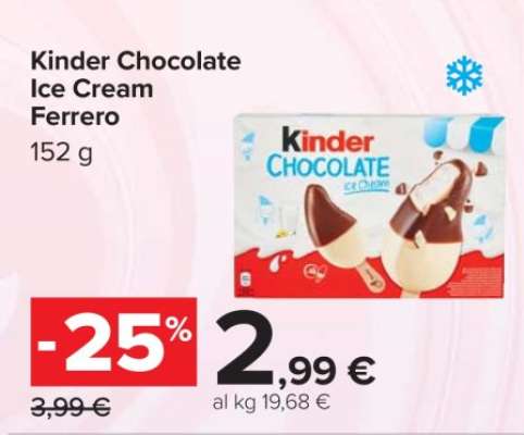 Kinder Chocolate Ice Cream Ferrero