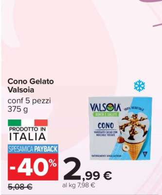 Cono Gelato Valsoia