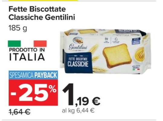 Fette Biscottate Classiche Gentilini