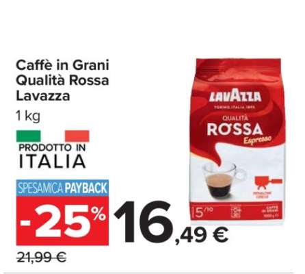 Caffè in grani Qualità Rossa Lavazza