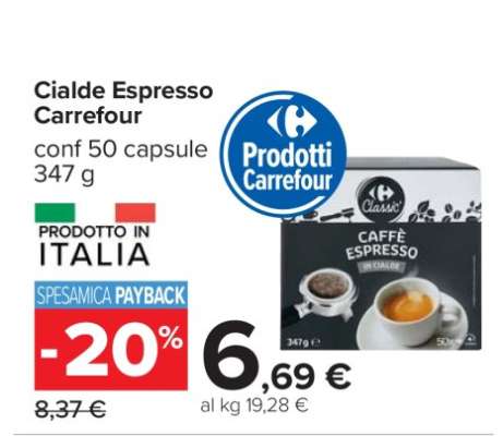 Cialde Espresso Carrefour