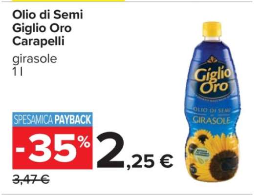 Olio di Semi Giglio Oro Carapelli