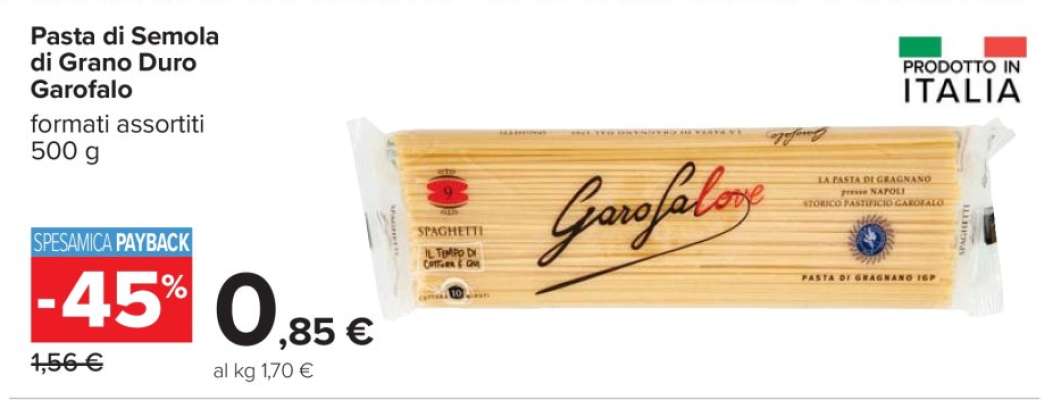 Pasta di Semola di Grano Duro Garofalo