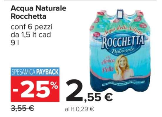 Acqua Naturale Rocchetta