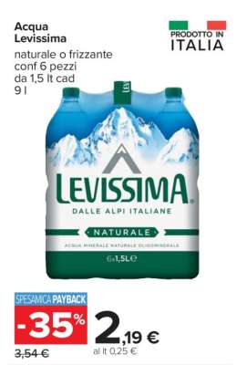 ACQUA LEVISSIMA