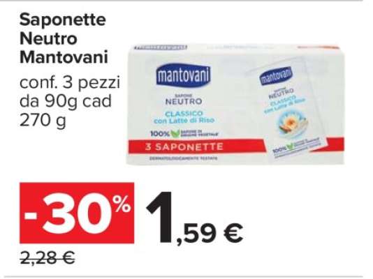 Saponette Neutro Mantovani