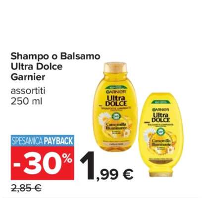 Shampo o Balsamo Ultra Dolce Garnier