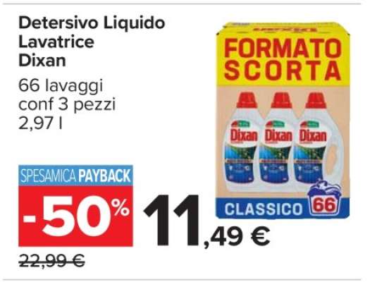 Detersivo Liquido Lavatrice Dixan