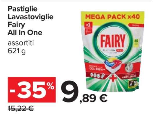 Pastiglie Lavastoviglie Fairy All In One