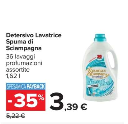 Detersivo Lavatrice Spuma di Sciampagna