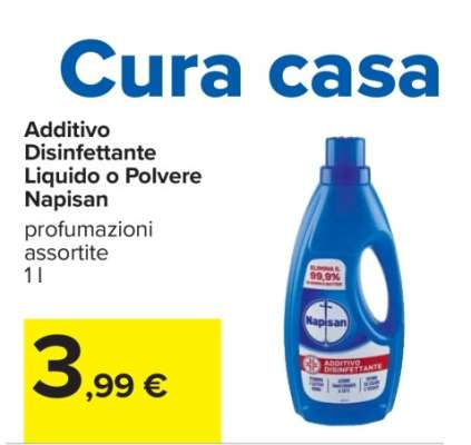Additivo Disinfettante Liquido o Polvere Napisan