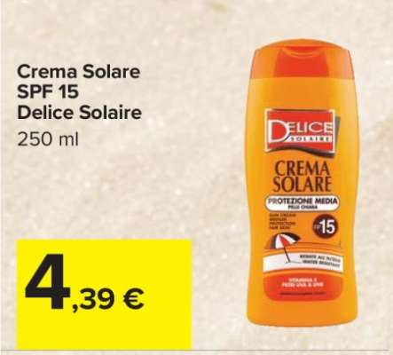 Crema Solare SPF 15