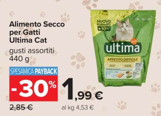 Alimento Secco per Gatti Ultima Cat