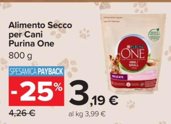 ALIMENTO SECCO PER CANI PURINA ONE