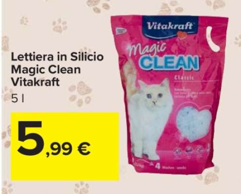 Lettiera in Silicio Magic Clean Vitakraft