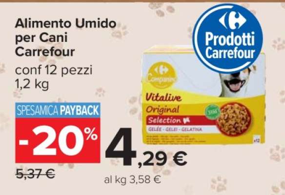 Alimento Umido per Cani Carrefour