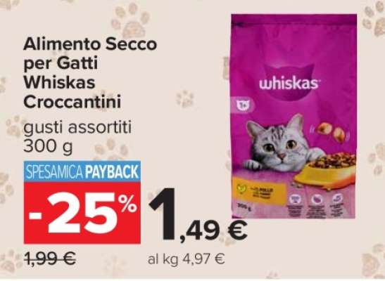 Alimento Secco per Gatti Whiskas Croccantini