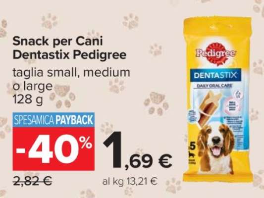 Snack per cani Dentastix Pedigree