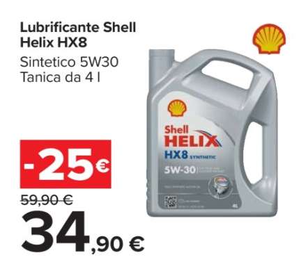 Lubrificante Shell Helix HX8