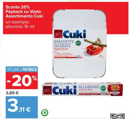 CUKI VASCHETTE ALLUMINIO