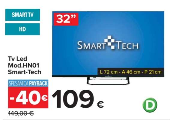 Tv Led Mod.HN01 Smart-Tech