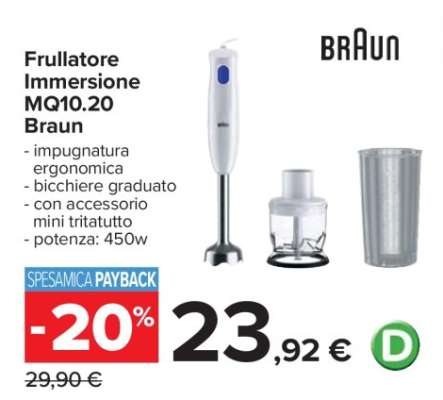 Frullatore Immersione MQ10.20 Braun