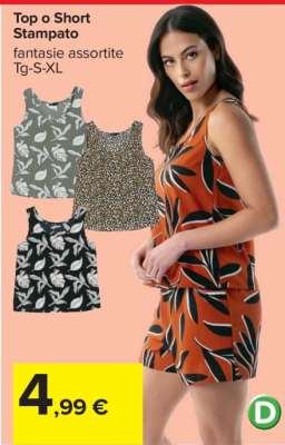 Top o Short Stampato