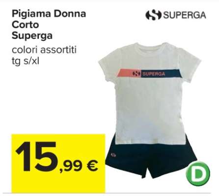 Pigiama Donna Corto Superga