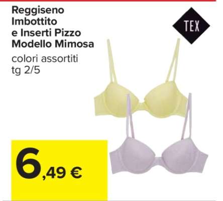 Reggiseno Imbottito e Inserti Pizzo Modello Mimosa