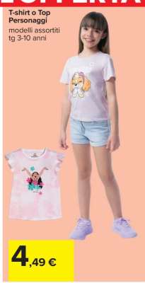 T-shirt o Top Personaggi