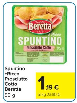 Spuntino +Ricco Prosciutto Cotto Beretta