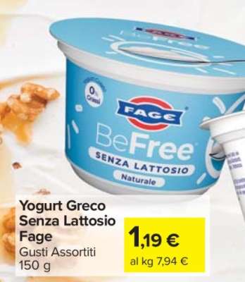 Yogurt Greco Senza Lattosio Fage