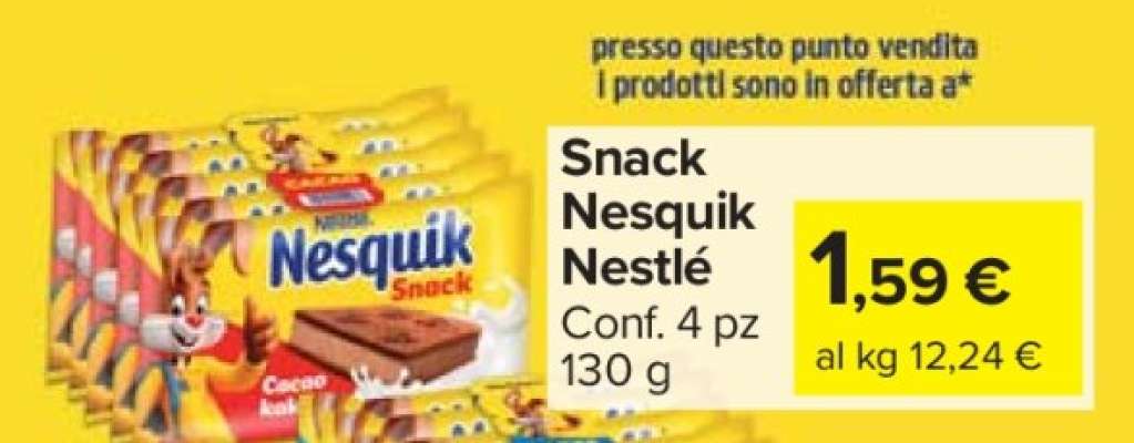 Snack Nesquik Nestlé