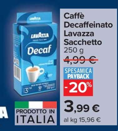 Caffè Decaffeinato Lavazza Sacchetto