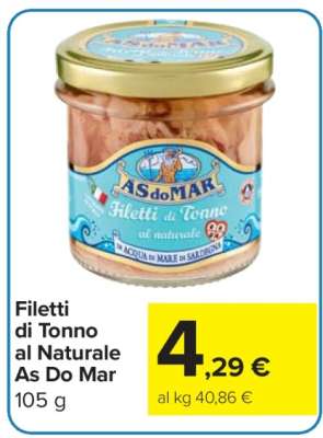 Filetti di tonno al naturale As do Mar