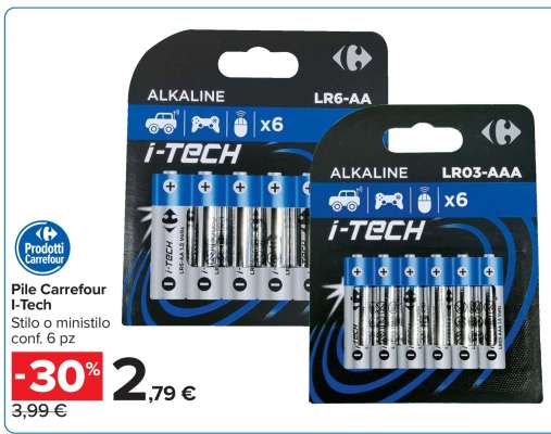 Pile Carrefour I-Tech