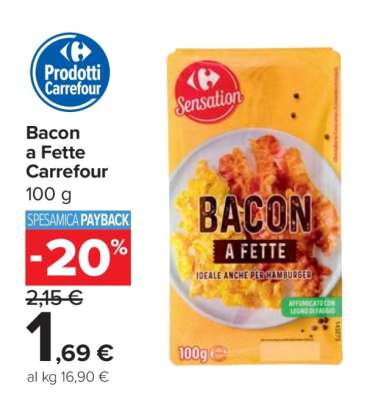 Bacon a Fette Carrefour