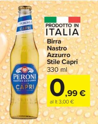 Birra Nastro Azzurro Stile Capri