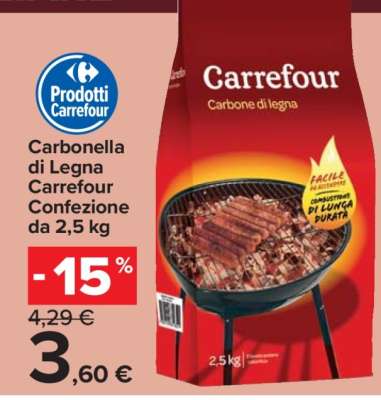 Carbonella di Legna Carrefour