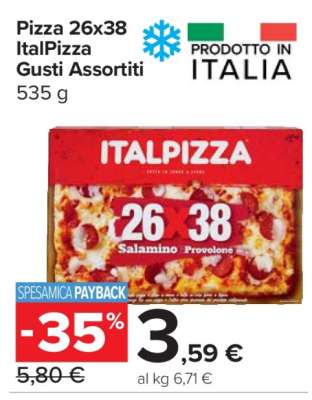 Pizza 26x38 ItalPizza Gusti Assortiti
